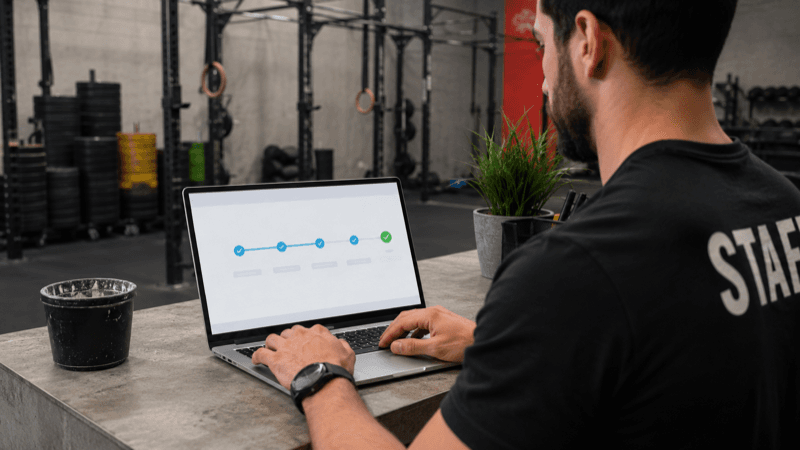 CrossFit box AI receptionist connected to Wodify or SugarWOD in minutes